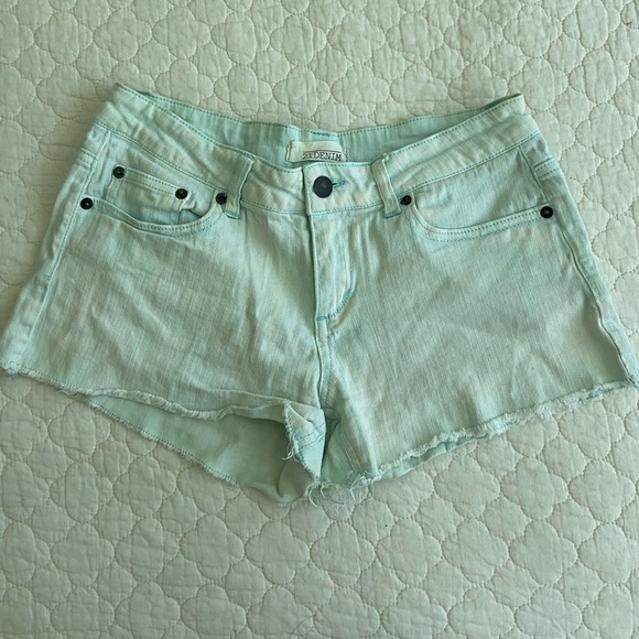 Forever 21 Teal Lightwash Denim Shorts - Picture 1 of 4